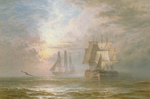 Men of War at Anchor, 1873